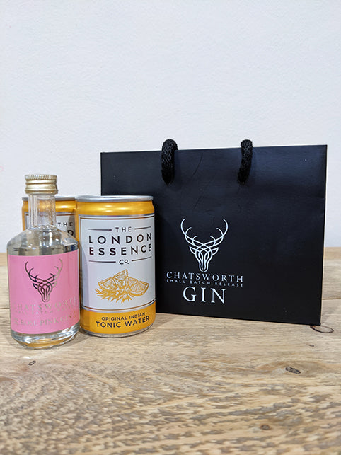 Chatsworth Rose Pink Gin and Tonic Miniature Gift Set Twin Pack